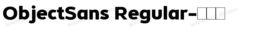 ObjectSans Regular字体转换